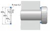 USIT A HY USIT A HY A HY M8 | 75 FKM XP45 Blue 1.4404 | 8,2 X 16,9 X 1 Freudenberg Sealing Technologies
