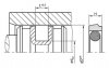 KPOR31 DICHTOMATIK Piston Seal KPOR31 | PTFE PT009807 / 70 NBR | 2-PARTS | 100 X 84,9 X 6,3 MM Freudenberg Sealing Technologies
