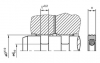 RPORA32 DICHTOMATIK Radial Seal RPORA32 | PTFE PT009809 / 70 NBR | 2-PARTS | 80 X 69 X 4,2 X Freudenberg Sealing Technologies
