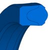 S8 S8 | 70 NBR B209 | 35 X 43 X 6 MM | Merkel Compact Seal series S8 Freudenberg Sealing Technologies