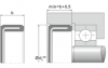 VER01 VER 200 13 NBR | DICHTOMATIK End Cap VER01 Freudenberg Sealing Technologies