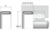 VER01 VER 230 14 NBR | DICHTOMATIK End Cap VER01 Freudenberg Sealing Technologies