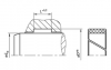 FRS05 FRS05 45° | HGW HG000301 Brown | 100 X 105 X 20 MM | DICHTOMATIK Rod Guide Ring FRS05 Freudenberg Sealing Technologies
