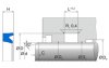 T20 T20 | 95 AU V142 | 230 X 250 X 14,6 MM | Merkel Rod-U-Cup series T20 Freudenberg Sealing Technologies