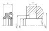 AD48 AD48 | 95 TPU PU953401 Blue | 32 X 40 X 5 MM | DICHTOMATIK Double Wiper AD48 Freudenberg Sealing Technologies