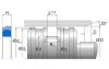 OMEGAT OMK-ES Merkel Omegat-Seal set EW series OMK-ES | PTFE GM201 / NBR | 2-PARTS | 140 X 120 X 9,4 MM Freudenberg Sealing Technologies