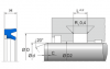 NRS -0216 NRS -216 | 80 NBR B246 | 250 X 280 X 22 MM | Merkel Rod-U-Cup set 216 Freudenberg Sealing Technologies