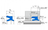NIPSL 310 NIPSL 310 20 - 25 - 3,6/4,6 | 85 AU 20991 | 20 X 25 X 3,6 MM | KOMBI seal series NIPSL 310 Freudenberg Sealing Technologies