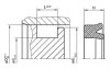 KNA23 KNA23 | 75 NBR NB751601 Black | 95,25 X 76,99 X 7,4 MM | DICHTOMATIK Piston Seal KNA23 Freudenberg Sealing Technologies