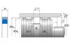 OMEGAT OMK-S Merkel Omegat-Seal set DW series OMK-S | PTFE GM201 / NBR | 2-PARTS | 380 X 350 X 14,5 MM Freudenberg Sealing Technologies