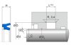 NI400 NI400 N 5 | 80 NBR 878 | 25 X 35 X 8 MM | U-ring seal set seri Freudenberg Sealing Technologies