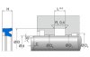 T23 T23 | 95 AU V142 | 110 X 125 X 14,6 MM | Merkel Rod-U-Cup set series T23 Freudenberg Sealing Technologies