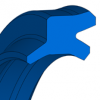 PU11 PU11 | 94 AU 30000 | 18 X 24 X 6 MM | Merkel Double wiper OB series PU11 Freudenberg Sealing Technologies