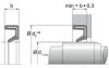 WAOK WAOK - rubber-encased out surface without spring+grooved od | 70 NBR NB703413 Green | 14 X 20 X 3 / MM | WAOK without spring Freudenberg Sealing Technologies