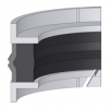 KK22 DICHTOMATIK Double Act. Piston Seal KK22 | 80 NBR F / PA | 3-PARTS | 110 X 96 X 22,5 MM Freudenberg Sealing Technologies