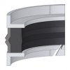 KK22 DICHTOMATIK Double Act. Piston Seal KK22 | 80 NBR F / PA | 3-PARTS | 100 X 86 X 22,5 MM Freudenberg Sealing Technologies