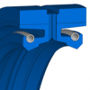 R37 R37 | 80 FKM K670 | 455 X 505 X 25,6 MM | Merkel Radiamatic-Sealing series R37 with spring Freudenberg Sealing Technologies