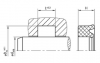 SNI30 SNI30 | 95 TPU PU953401 Blue | 56 X 76 X 14,5 MM | DICHTOMATIK Rod Seal SNI30 Freudenberg Sealing Technologies