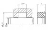 SNI30 SNI30 | 95 TPU PU953401 Blue | 35 X 45 X 8 MM | DICHTOMATIK Rod Seal SNI30 Freudenberg Sealing Technologies