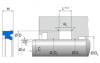 NRS -0503 NRS -503 | 95 AU V142 | 90 X 100 X 15 MM | Merkel Rod-U-Cup set Freudenberg Sealing Technologies