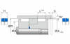 EK EK | BI-NBR B4B210 | 1050 X 1000 X 50 MM | Merkel Chevron seal set series EK Freudenberg Sealing Technologies