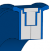 TDUOPM TDUOPM 32 - 1 | 72 NBR 708 | 32 X 8 X 18 MM | Piston complet series T DUO PM Freudenberg Sealing Technologies