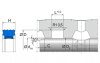 M19 M19 | 80 NBR B246 | 130 X 150 X 10 MM | Merkel Rotomatic-Seal set series M19 Freudenberg Sealing Technologies