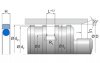 OMEGAT OMK-MR Merkel Omegat-Seal set DW series OMK-MR | PTFE C104 / NBR | 2-PARTS | 460 X 435,5 X 7,7 MM Freudenberg Sealing Technologies