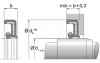 WASY WASY - rubber-encased outer surface protective lip+pressure | 80 NBR NB803414 Blue | 75 X 100 X 8 / MM | DICHTOMATIK Rotary Shaft Seal with spring Freudenberg Sealing Technologies