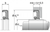 WASY WASY - rubber-encased outer surface protective lip+pressure | 80 FKM FP803403 Brown | 55 X 72 X 8 / MM | DICHTOMATIK Rotary Shaft Seal with spring Freudenberg Sealing Technologies